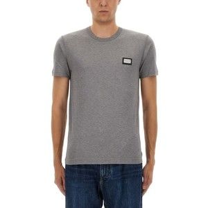 Dolce & Gabbana Cotton T-Shirt With Subtle Logo Plaque - NWT